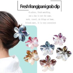 12 PC Flower Clip Claws Large Hawaiian Thick Hair Grip Strong Hold Nonslip Clips