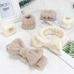 WHAVEL 6PCS Spa Headband and Wristbands Set, Face Wash Headband Wrist Bands for