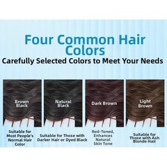 Natural Black Brown V Shaped Water Wave Hair Extensions 45 50 60cm Clip In