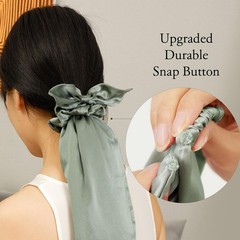 100% Silk Bonnet for Sleeping & Daily Usage, 2-in-1 Silk Hair Ties with Silk …