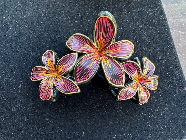 1 New flowers Gorgeous Hair Clip Painted Hand made Hair Accessories US Seller