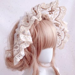Lolitas Bonnet Hat Comfortable Light weight Hat Adjustable Courtly Styles Hat