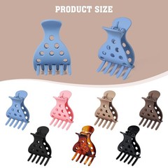 Estedro 7Pcs Root Lifting Hair Clips for 1 Count (Pack of 7), Multi-colored
