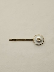 CAMPAIGN – BALMAIN HAIR Anniversary 18-karat Gold Plated & Pearl Hair Clip