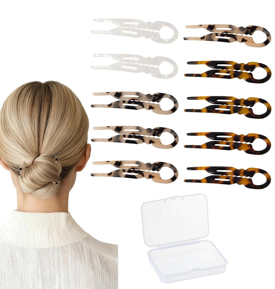 10 PCS 2.83 in Small French Hair Pins for Women Prestige Hair Pins for All Hair