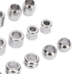 Estink Viking Beard Beads, Pack of 18 Stainless Steel Hair Tube Beads Norse Viki