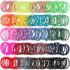 200PCS Baby Hair Ties No Crease Elastic Ponytail Holders for Girls Toddlers