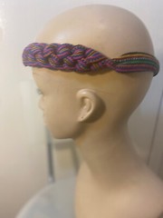 Braided strap headband Guatemalan cotton Colorful Tribal Elastic Women Child BC