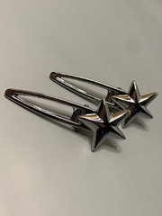 Yves Saint Laurent Y2K Silver Star Hair Clip