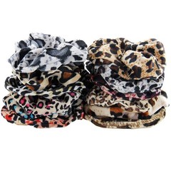 24pcs Leopard Print Hair Bands Scrunchy Hair Ties Ropes Scrunchies for Women …