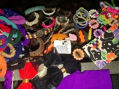 Big Lot Of Vintage 80s 90s Big Overaized Hair Bow Clip Scunchies pony o’s