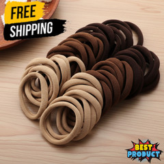 Men Women Hair Ties Soft Seamless Hair Bands Fr Thick Thin Hair Ponytail Holders