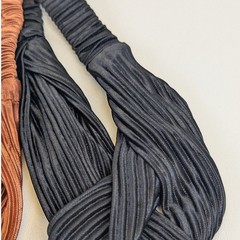 nOir Pleated Twist & Patterned Stretch Fashion Headbands Set of Three