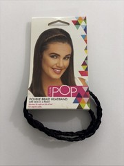 Hairdo Pop Double Braid Headband – R2 Ebony Hair Band 1 Pc ACCESSORY