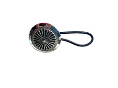 Western Womens Hair Tie 1.5x 1.5 Starburst Silver Engraved Concho Jewelry Ponytl