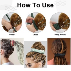 9 PCS Spiral Lock Hair Tie Long Dreadlock Accessory Iron Wire Bendable