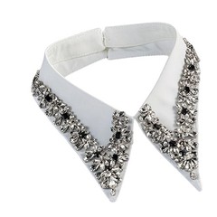 Sparkling Faux Collar Accessory For Business Attire And Evening Event Wear