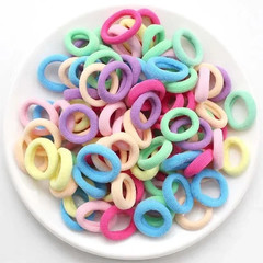 200PCS Women Girls Colorful Nylon Elastic Hair Bands Ponytail Hold Small Hair Ti