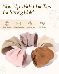 Seamless Nylon Hair Ties for Strong Hold, No Crease & Long-Lasting | Ponytail Ho