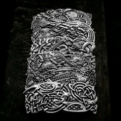 Viking Norse Celtic Dragon Knot Hair Barrette