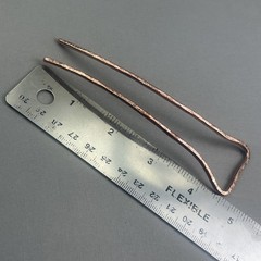 Hair Stick, Artist Made Hand Formed And Textured