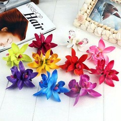 6 Pcs Hawaiian Flower Hair Clips for Women, Artificial Plumeria Hibiscus Flower
