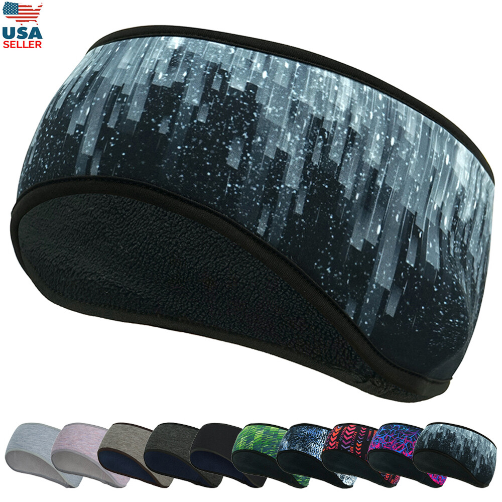 Winter Warmer Fleece Headband for Outdoor Cold Weather Running Ski Riding Sports
