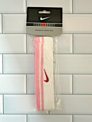 Vintage 2004 Nike Women’s Headband Striped Logo Heart On Back AC0380 One Size