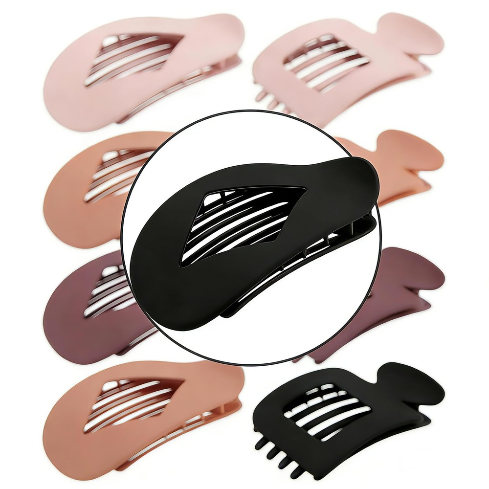 8 PCS Flat Hair Clips for Women 1 Count (Pack of 8), multi-color combination