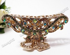 New Fashion Rhinestone Flowers design with high quality metal Hair Claws Clip 88