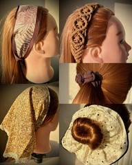 Floral Hair Accessories Set – Clips, Headbands, Scrunchies, Bandanas, Decorative