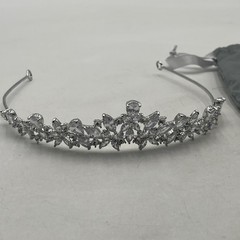 Believe by Brilliance Silver Plated Tiara Crown Cubic Zirconia Bride Princess