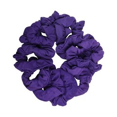 12 Pack Solid Hair Ties Scrunchies