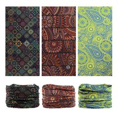 Headwear Head Wrap Sport Headband Sweatband 220 Patterns Magic Scarf 12PCS & …