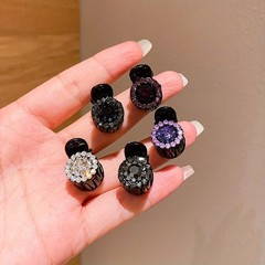 5pcs Women’s Colorful Rhinestone Updo Hair Claw Clips – Vintage Elegant