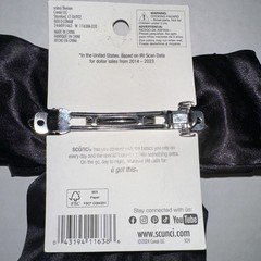 2 Scunci by Conair ALL Hair All Day Hold Black Hair Barette