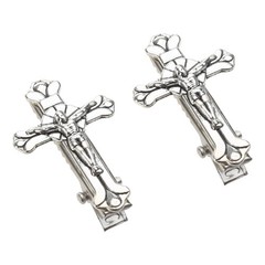 Punk Skull Cross Hair Clip Retro Metal Hair Claw Party Headwear Women Jewelry