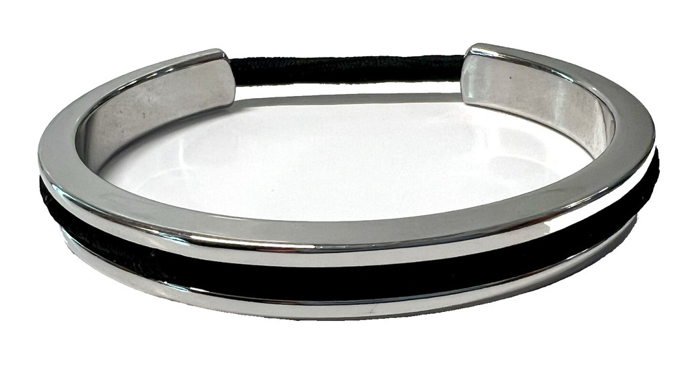 Maria Shireen The Original Athleisure Stainless Steel Silver Hair Tie Bracelet