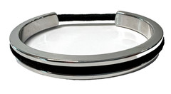 Maria Shireen The Original Athleisure Stainless Steel Silver Hair Tie Bracelet