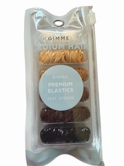 Gimme Medium Hair Durable Premium Elastics~5 Colors~500 Pcs~Resealable Pouch~New