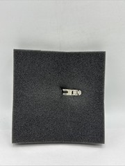 MACON & LESQUOY Big Heart In A Cage Hand Embroidered Hair Clip