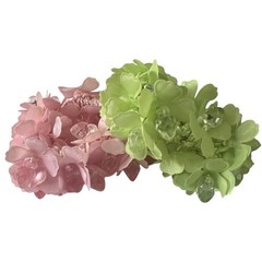 Hair Scrunchie Pink Flower Ponytail Holder Messy Bun Fancy Fabric Crystal Beads