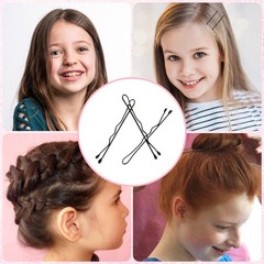 GEEHUA Mini Bobby Pins, 150 Count 1.38 Inch Curved Small Hair Pins Kit, Waved…