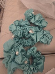 Indian Woman Wholesale Lot Large Hair Scrunchies Elastic Scrunchy Hair Bobbles