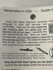 NEW The Original Grip-Tuth Good Hair Days #414 Shell 2 3/4” Combs Two Sets Of 2