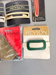 Vintage Lot Of 90s Revlon Fashion Barrettes, Hair Clip, Ties Deadstock NEW 13