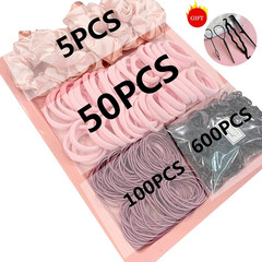755PCS Pink Hair Accessories Set – Ponytail Holders, Scrunchies & Hair Ties