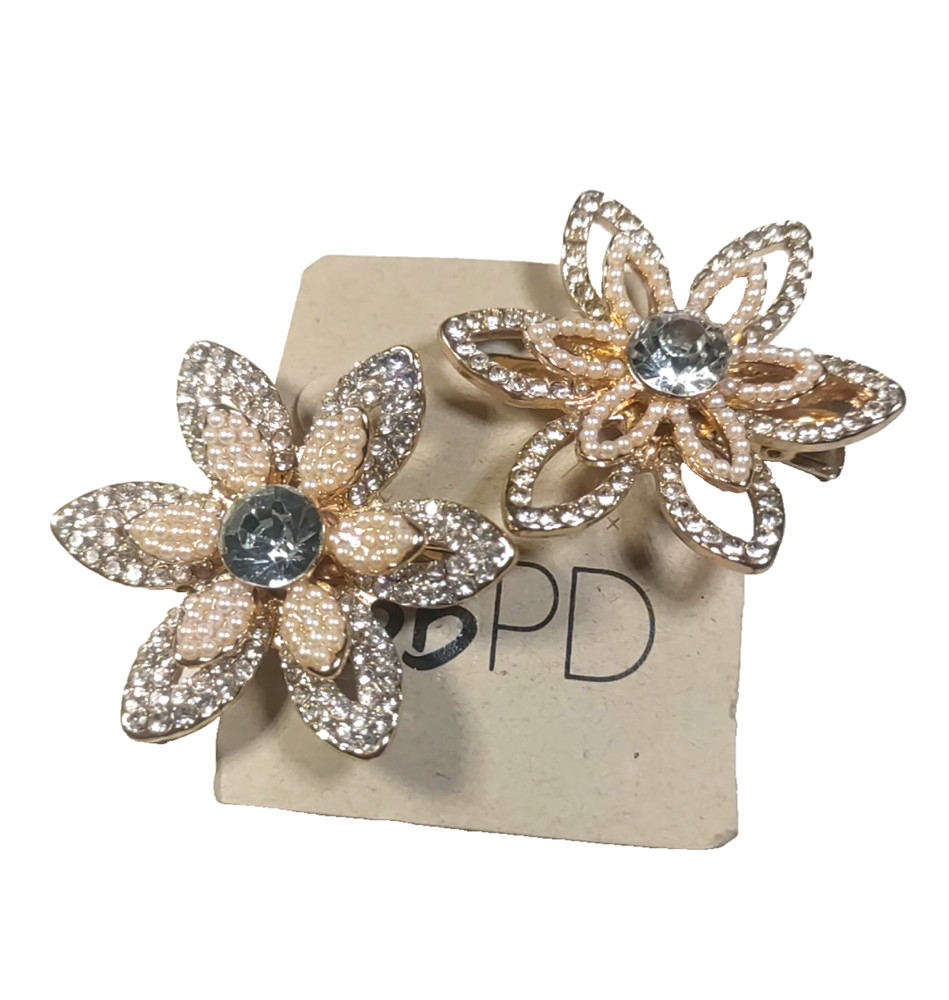 BBPD Hair Clips Flowers Rhinestone Faux Pearls Elegant Party Prom Wedding