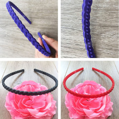 12 PCS Colorful 6Mm Thin Skinny Hard Headbands with Teeth for Girls Teens