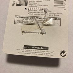 Goody 2 Open Rectangular Fashion Plastic Claw Clips (2 Diff Sets) 2001 New G46